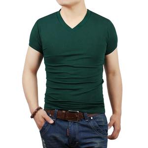 T-shirt décontracté pour homme à col rond, coupe ample, manches courtes, motif géométrique, respirant, tricoté, 100% polyester, avec logo sur le devant - Product Image 2