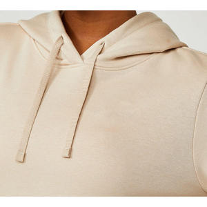 Custom Women Beige Tracksuit <b>Set</b> Hoodie <b>Jogger</b> Pants <b>Matching</b> Casual Sportswear Two Piece Athletic Outfit - Product Image 4