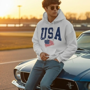 Sudaderas con Capucha Extra Grandes Personalizables de Buena Calidad en Oferta, Sudaderas Casuales de Algodón - Product Image 6