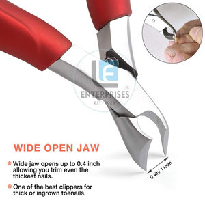 Coupe-ongles professionnels en acier inoxydable de haute qualité, légers, à ouverture large et courbée, durables et personnalisables, pour marque privée - Product Image 4