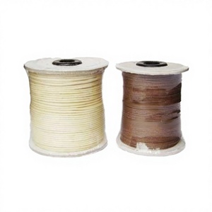 Cordón de cuero recubierto Stock varios colores y tamaños para proyectos de artesanía 1/2/3/4/5/6/7/8mm 2,5mm RCR32 marrón para zapatos Textiles para el hogar - Product Image 1