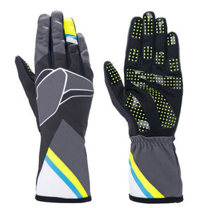 Custom Kart Racing Gloves Breathable Anti-<b>Slip</b> Hook & Loop Closure <b>Full</b> Finger Long Cuff Unisex Motorsport Driving Gloves - Product Image 1