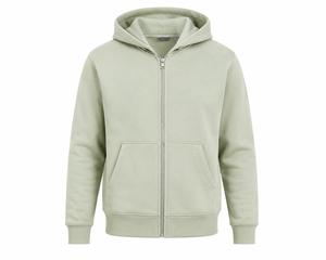<b>Men's</b> Hooded <b>Zip</b>-<b>Up</b> Sweatshirt Solid Color Fleece Regular Fit Casual Autumn wear <b>Men</b> Hoodie Wholesale - Product Image 1