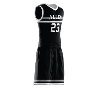 Vente en gros de maillots de basket-ball américain respirant uniforme d'entraînement sportif ensemble complet de vêtements de basket-ball - Product Image 6