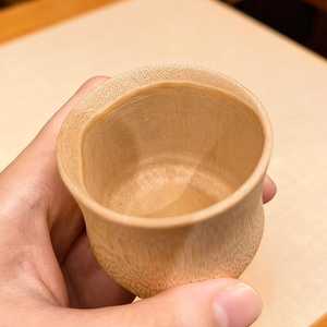 Handmade Wooden <b>Tea</b> <b>Cup</b> With Handle Round Shape Natural Finish Wabi Sabi Design For Afternoon <b>Tea</b> Home Use - Product Image 2