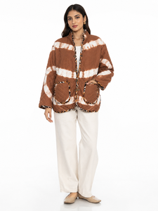 Chaqueta Kantha Acolchada Hecha a Mano para Mujer, 100% Algodón, Estilo Vintage Boho, Abrigo de Invierno Étnico con Cuello Alto, Prenda Exterior Casual Ecológica - Product Image 1