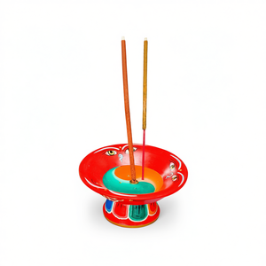 Support à encens et diffuseur d'aromathérapie artisanal népalais, design traditionnel pour une expérience olfactive optimale - Product Image 2