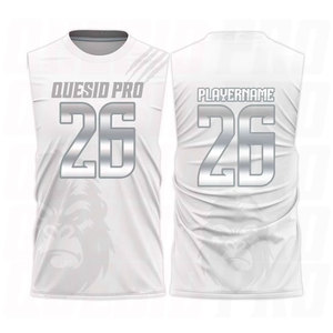 Maillots de flag football personnalisés 7v7 à compression, en sergé métallisé, vêtements de sport par sublimation, avec nom et numéro d'équipe, pour le flag football - Product Image 3