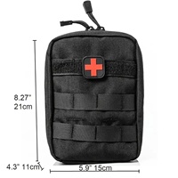 Pochette Tactique Personnalisée pour Entraînement et Randonnée, Système MOLLE, Camouflage, Respirante, Fermeture Éclair, Imperméable, Anti-Vol, pour Premiers Secours et Sport