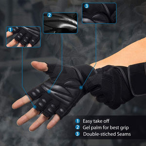 Guantes de Gimnasio al por Mayor para Levantamiento de Pesas con Palmas Acolchadas y Logotipo Personalizado a Precios Directos de Fábrica, Guantes Transpirables - Product Image 5