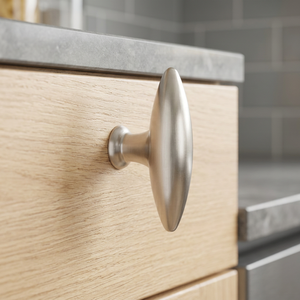 Fancy Cabinet Oval Knob Brass High Quality Satin Nickel Eco-Friendly Furniture Hardware Desser Darware handle Home Office Use - Product Image 2