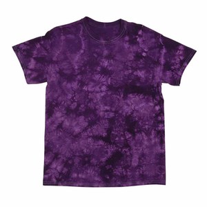Camiseta Casual de Manga Corta con Cuello Redondo y Estampado Tie-Dye Rojo para Hombre, Corte Regular, Tejido de Punto - Product Image 6