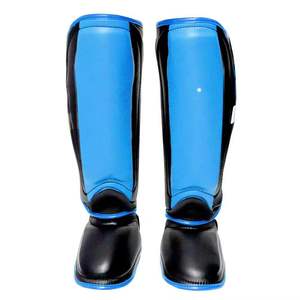 New Design Full Digital Printed Muay Thai Training Shin Pads Custom Logo Pu Leather Professional Kickboxing Protection - Product Image 5