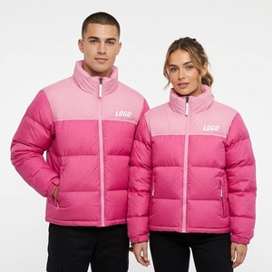 Hot Sale Plus Size Unisex Hooded Thick Winter Puffer <b>Jackets</b> Solid Color Fashion Wear Outdoor Breathable Customized Design - Product Image 2