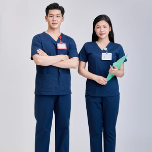 ผ้า FMF สำหรับโรงพยาบาล ใช้ตรวจจับเข็มได้ ผลิตในเวียดนาม ผ้าฝ้าย 52% โพลีเอสเตอร์ 45% สแปนเด็กซ์ 3% ผ้าถักเนื้อละเอียดสำหรับชุดแพทย์ - Product Image 1
