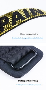 ซื้อสายรัดข้อมือซิลิโคนสีชมพูพิมพ์ลายผ้าฝ้ายแบบปรับได้ ทนทาน เหมาะสำหรับการฝึกซ้อมในยิมและการยกน้ำหนัก - Product Image 2