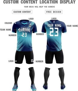 Uniformes y Pantalones Cortos de Fútbol con Diseño Personalizado, Ropa Deportiva Transpirable de Secado Rápido, Descuento de Fábrica al por Mayor, Nombre y Logotipo Personalizados - Product Image 2