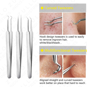Professional 8 Piece Stainless Steel Acne Blackhead Extractor Kit Pimple Remover Beauty <b>Tools</b> for Facial Skin Care - Product Image 4