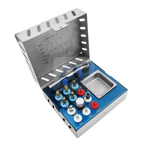 Kit de 25 forets coniques pour implants dentaires avec butées, boîte de rangement, instruments d'implantologie chirurgicale, forets de précision, OEM CE - Product Image 3