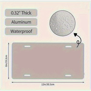 CIFbuy ป้ายทะเบียนรถโลหะตกแต่งแบบกำหนดเองได้ของรัฐเนบราสก้า คอร์นฮัสเกอร์ สำหรับ TikTok สำหรับบริการรับสินค้า Temu - Product Image 3