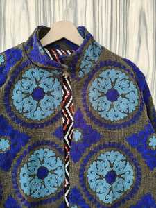 เสื้อแจ็คเก็ตปักลายซูซานีแบบดั้งเดิมจากเอเชียกลาง งานฝีมือสวยงาม ลายดอกไม้โดดเด่น สไตล์โบโฮชิค เสื้อคลุมแฟชั่น - Product Image 6