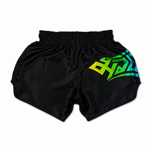 New Arrival Muay Thai <b>Shorts</b> Custom Front Logo Heat-Transfer Printed 100% <b>Polyester</b> Quick Dry & Breathable for Men From Pakistan - Product Image 5