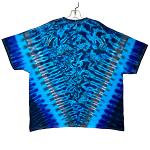 T-shirt en coton 100% tie-dye en spirale, personnalisable avec logo, coupe oversize, streetwear décontracté unisexe, vente en gros - Product Image 1