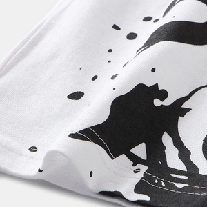 T-shirt personnalisé pour homme à col rond, motif uni, en tissu éponge, sérigraphie, teinture unie - Product Image 6