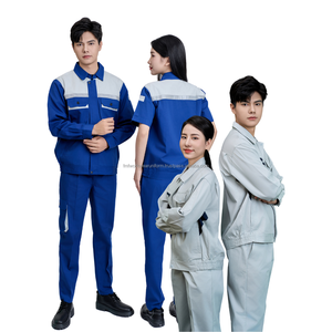 เสื้อแจ็คเก็ตทำงานผ้าโพลีเอสเตอร์ทันสมัย ผสมผสานฟังก์ชั่นและการออกแบบที่สวยงาม ทนทาน แขนยาว ระบายอากาศได้ดี แห้งเร็ว เหมาะสำหรับโรงงาน - Product Image 2