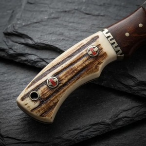 Couteau de chasse artisanal – Couteau de brousse et de camping de 12 pouces avec étui en cuir - Product Image 3