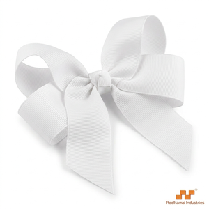 Bulk 12mm <b>White</b> Grosgrain Ribbon Roll for Packaging Supplies Hair Accessories Craft Sewing Event Styling Gift <b>Wrap</b> DIY Decor Pro - Product Image 1