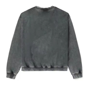 Top Selling Men's Crew Neck Acid Washed Fleece Vintage Drop Shoulder <b>Oversized</b> Your Own Logo <b>Hoodie</b> & Sweatshirts OEM - Product Image 3
