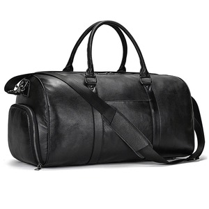 Sac de voyage en cuir de haute qualité avec logo personnalisé, sac de voyage à main en cuir, vente en gros - Product Image 3