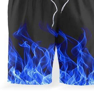 Men Terry <b>Flame</b> Print T-<b>Shirt</b> Shorts Set Summer Sportswear Casual Matching Outfit Breathable Lightweight High Quality Streetwear - Product Image 3