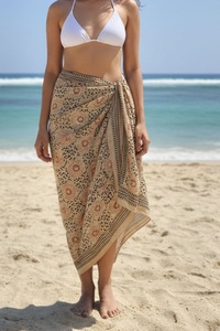 Pareo de Playa Personalizado para Mujer, de una Pieza, Ligero, Tejido, con Estampado Animal, Transpirable y Ecológico - Product Image 3