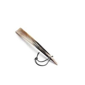 Cuerno de Búfalo Natural de ILAHI, Ecológico, Hecho a Mano, Pulido, Diseño Rectangular de Arte Popular, Calzador para Hombres, Mujeres y Niñas, Talla Personalizada - Product Image 3