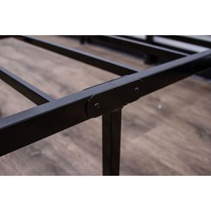 Base Moderna in Acciaio Nero per Letti in Metallo con Piattaforma Doppia - Product Image 2