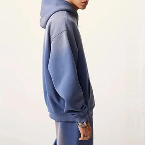 Custom Vintage Washed Men's Tracksuit Set Oversized Heavyweight Cotton <b>Hoodie</b> and Sweatpants Streetwear Acid Wash Jogger Suit - Product Image 2