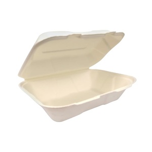 Nouvelles boîtes alimentaires jetables et compostables pour la préparation de repas et la restauration en gros, boîtes en bagasse 9x6 pouces pour les plats chauds et les aliments 2026 - Product Image 1
