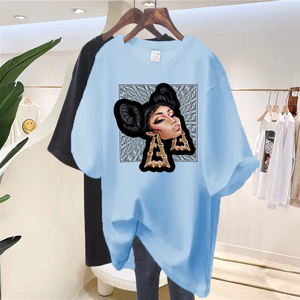 เสื้อยืดบาติกผู้หญิงแบบใหม่ พิมพ์ลายเชอร์รี่ ทรงหลวม แฟชั่นฤดูร้อน ราคาถูก รับผลิตตามแบบ (OEM) ราคาขายส่ง ปี 2026 - Product Image 2