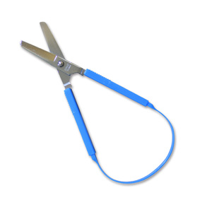 Tijeras de seguridad con cuchillas de apertura automática de 8 pulgadas, tijeras para estudiantes y niños, para manualidades. - Product Image 1