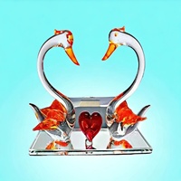 Figurine de coq en verre moderne faite à la main, presse-papiers en cristal, décoration pour la Journée de la Terre, pour étagère, maison, bureau, tableau de bord de voiture