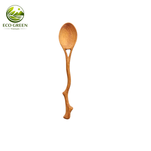 Cuillère à café en bois au design minimaliste, qualité alimentaire, écologique, manche long, capacité 30 ml, marque OEM - Product Image 1