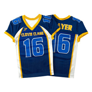 Heavyweight American Football Jersey Men Adult Youth Thick Durable Breathable Polyester Reinforced Stitching Custom Team Logo - Product Image 2