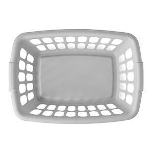 Cesto per biancheria rettangolare in plastica Soft Silver da 1,5 bushel, confezione da 6 - Product Image 4