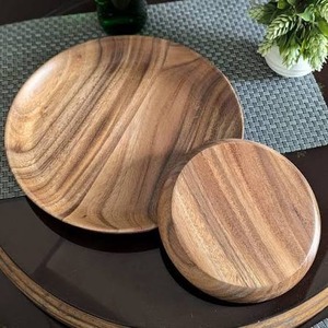 Assiette décorative en bois sculptée en forme de gland, plateau décoratif en forme de noix pour servir les fruits, plateau de service décoratif pour la maison - Product Image 2
