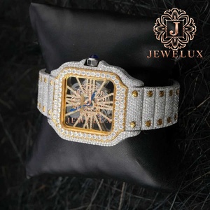Montre Hip Hop en Diamant Moissanite Premium pour Hommes, Montre-Bracelet de Luxe Étanche pour Usage Quotidien et Événements Spéciaux en Vente - Product Image 3