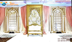 Cadre arrière 3D de scène de mariage américain élégant Magnifique décoration de cadres 3D pour les décorations de mariage de configuration de scène classique - Product Image 6