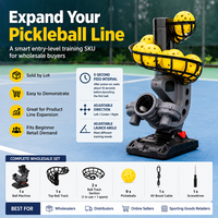 Mini machine à balles de pickleball, alimentation des balles en 5 secondes, angle et direction réglables pour la pratique individuelle des débutants, vente en gros et au détail, entraînement