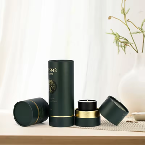 Cajas Cilíndricas de Papel Kraft de Lujo con Acabado Negro Mate, Biodegradables, Reciclables y Personalizables para Empaque de Crema Facial Cosmética - Product Image 4